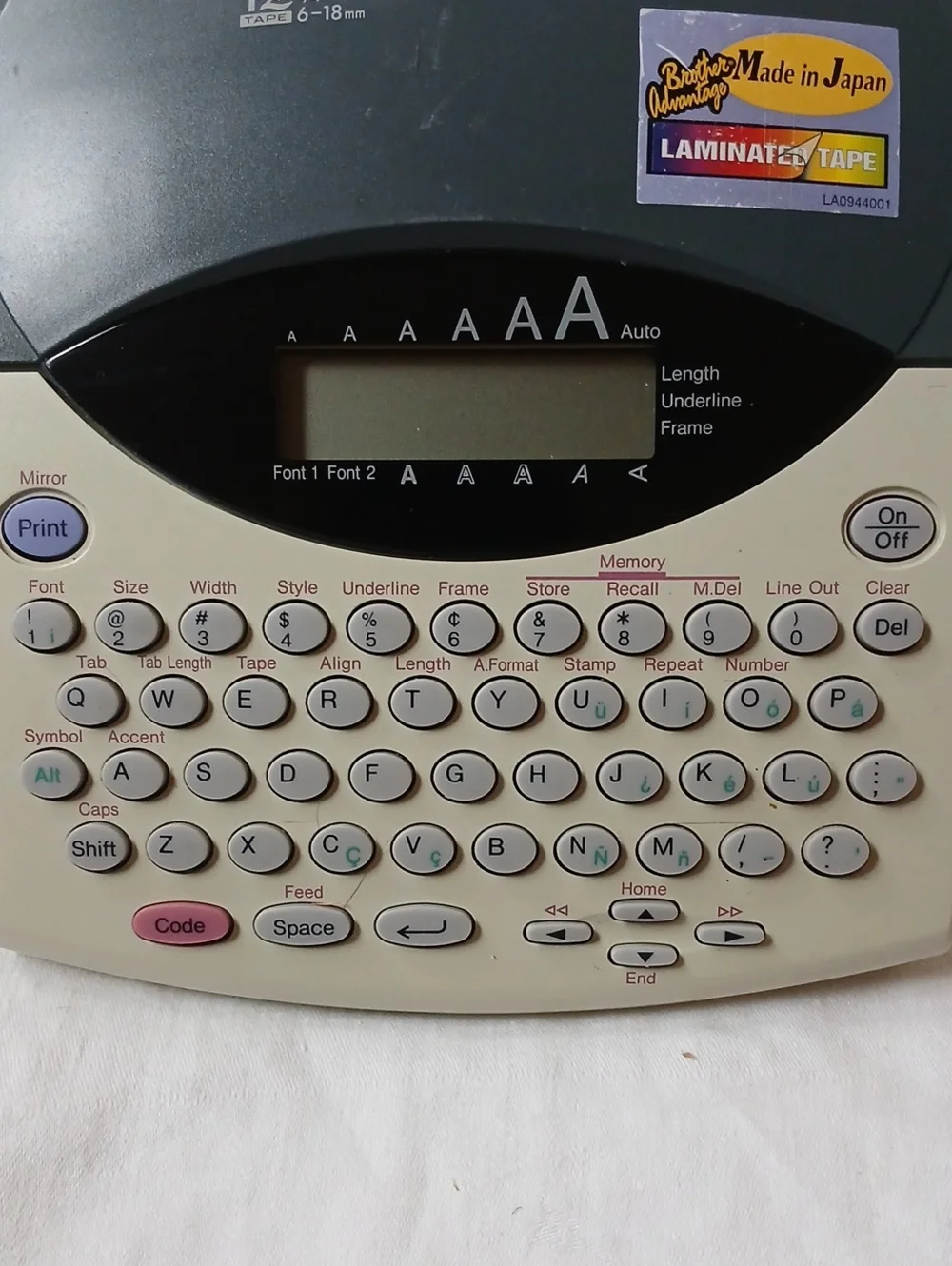 Brother P-Touch Label Maker Model PT-1800/1810